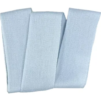 Stuha Stuha látková Nature Taft – Sky Blue světle modrá 40mm x 2m (10,- Kč/m) (Jednobarevná stuha, bavlněná, oboustranná, barva světle modrá, okraje zpevněné tkaním, Go Green - biologicky odbouratelná)