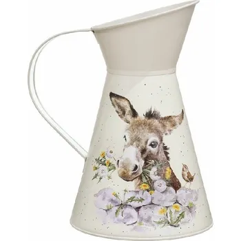 Wrendale Designs Wrendale džbán Donkey s oslíkem 17x25cm plechový Fine and Dandy