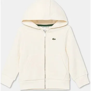 Chlapecká mikina Dětská bavlněná mikina Lacoste SJ9723 béžová 12X, vel. 128