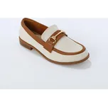 Mokasíny ze 2 materiálů béžová 40