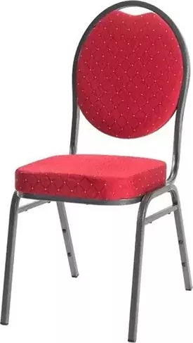 Barva čalounění: červenáVlastnosti rámu: Rozměry profilu: 20 x 20 x 1,0 mm Barva: grafitová Dodatečně přivařené pod sedadlem Prášková povrchová úprava Vyrobeno z tepané oceli přímý rám Sedadlo: 5cm polyuretanová pěna (nedrolí se)Rozměry židle: