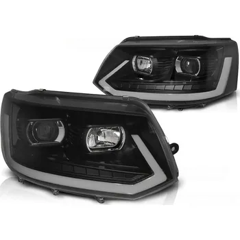 Přední světlomet PŘEDNÍ SVĚTLA VW T5, 2010-2015, ČERNÁ S LED DYNAMICKÝM BLINKREM (LPVWR7)