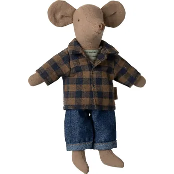 plyšák Maileg Myšák Light Brown Dad Mouse