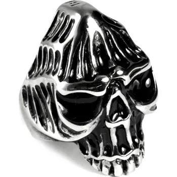 Prsten BM Jewellery Pánský prsten z chirurgické oceli lebka S85085 Velikost: 10