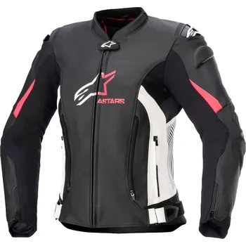 Moto bunda Dámská bunda na motorku Alpinestars GP PLUS 4 černo-bílo-růžová 48