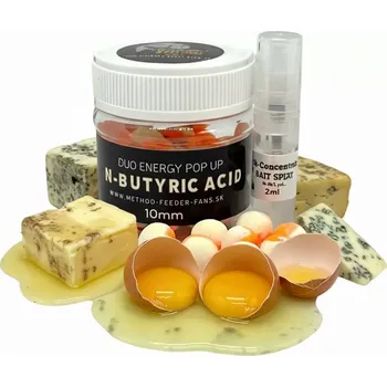 Boilies METHOD FEEDER FANS Plovoucí Boilies Duo Energy N-Butyric Acid 12mm 50ml (METHOD FEEDER FANS Plovoucí Boilies Duo Energy N-Butyric Acid 12mm 50ml)