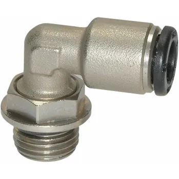 Příslušenství ke kompresoru Přípojka pneumatická zahnutá typ L - kolínko, závit G 1/4", pro hadici 8 mm, kovová