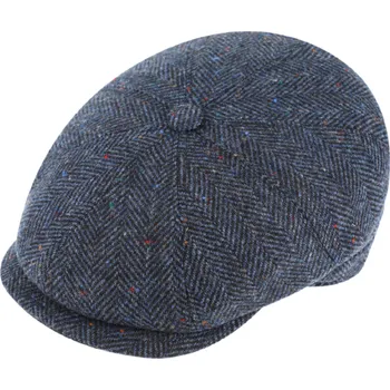 Čepice Fiebig - Headwear since 1903 Pánská zimní modrá 8-dílná bekovka - Fiebig Velikost: 61 cm (XL)