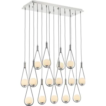 Lustr na lanku LAHORE 15xG9/10W/230V lesklý chrom