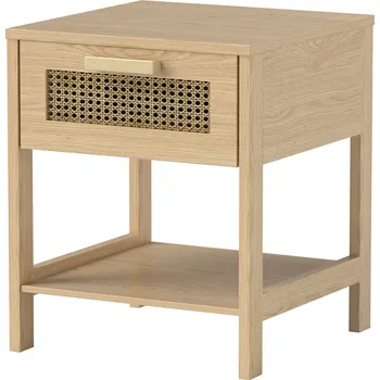 Noční stolek HOMCOM Noční stolek, noční stolek, noční stolek se zásuvkou, MDF 40 x 40 x 48,4 cm