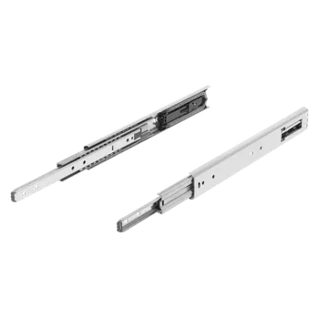 Nábytkové kování Teleskopické lišty, z nerezové oceli pro boční montáž, plný výsuv, nosnost do 100 kg K2364.0700