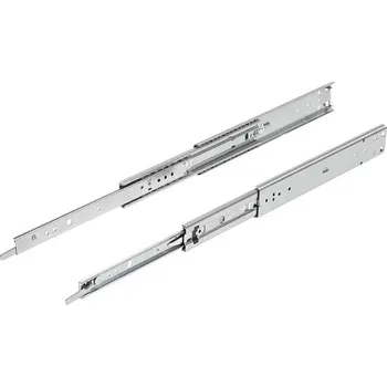 Nábytkové kování Teleskopické lišty, z oceli, pro boční montáž, extra výsuv, nosnost do 68 kg K2091.0406