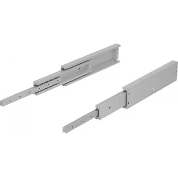 Nábytkové kování Teleskopické lišty, hliníkové, pro boční montáž, plný výsuv, nosnost do 300 kg K1721.0800