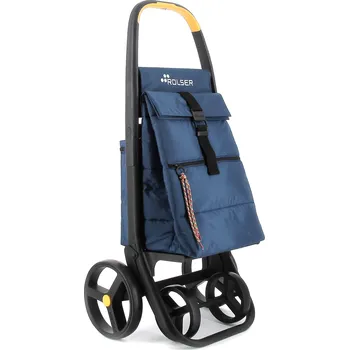 Nákupní taška Rolser M Clec Termo Polar 8 Plus, nákupní taška na kolečkách, modrá