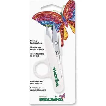 Galanterie Nůžky odstřihávací PROFI s kroužkem na prst (10cm) - cvakačky - Madeira