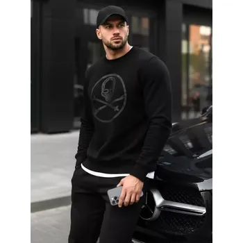 Pánské oblečení Pánská mikina DSTREET BX5948 ČERNÁ L