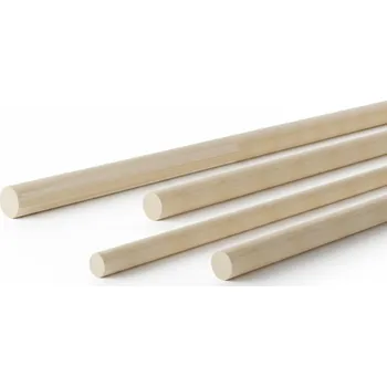 Nábytkové kování Interex Kolíková tyč hladká 1000 mm - Buk 8 mm