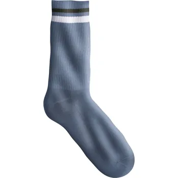 Pánské oblečení Sada 3 párů žebrovaných ponožek s proužky modrá/zelená 43-46