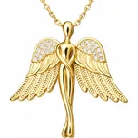 Stříbrný zlacený náhrdelník Anděl Annie