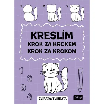 Dětské zboží Trefl Pracovní sešit Kreslím krok za krokem zvířata