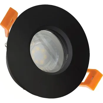 Bodovka do koupelny IP65 FIALE/GU10 černá barva 83×51 mm