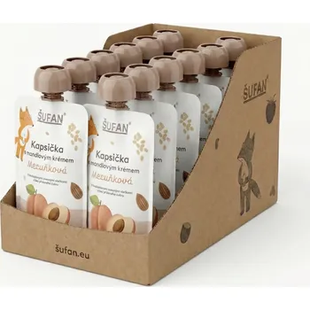 Vyrobeno pro ŠUFAN Kapsička s mandlovým krémem Meruňková - 14x 110 g