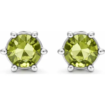 Náušnice Stříbrné náušnice vltavín/moldavit Lavida