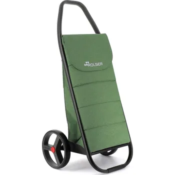 Nákupní taška Rolser Com Tweed Polar Black Tube taška na kolečkách, zelená