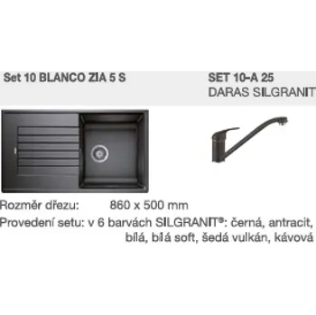 SET 10-A 26 ZIA 5 S antracit + DARAS antracit