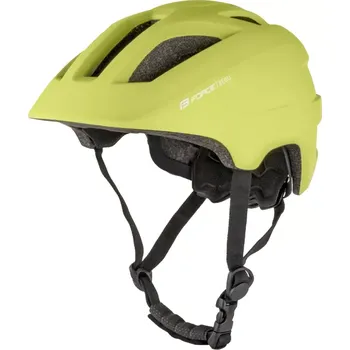 Cyklistická přilba Přilba FORCE ZEBU s blikačkou, limeta, vel. L/XL (velikost L/XL (57-61 cm))