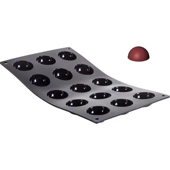 Forma na pečení TOMGAST Forma silikonová polokoule, 15 ks cukroví, 30 x 17,5 cm