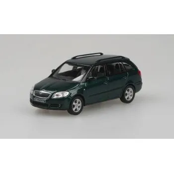 Hračka Škoda Fabia 2 Combi zelená 1:43 Škoda Fabia II Combi 2007 - Zelená Amazonian Metalíza - kovový model auta