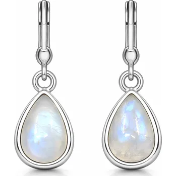 Náušnice Stříbrné náušnice s měsíčním kamenem Onellos