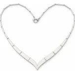 Stříbrný náhrdelník s opálem Afrodita - Bílá