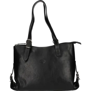 Kabelka Elegantní dámská kožená kabelka Katana Ligena - černá