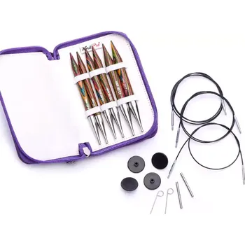 Nástroj na niť a příze KnitPro Symfonie Chunky set vyměnitelných jehlic (KnitPro Symfonie Special Chunky Interchangeable Needle Set)