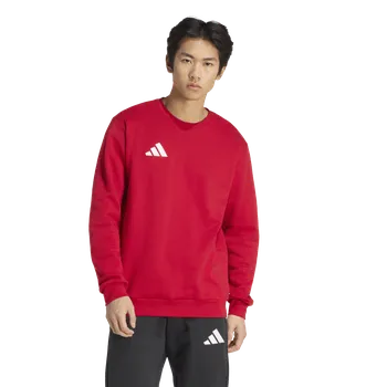 Pánská mikina Bavlněná mikina Adidas Entrada 26 Sweat TOP červená Velikost: L