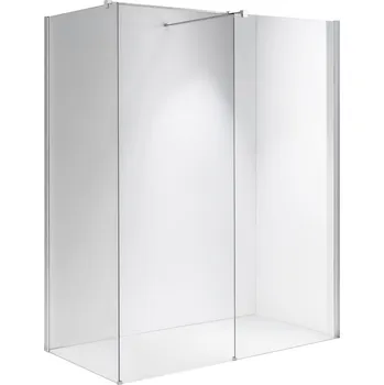 BPS-koupelny 2-dílná sprchová zástěna Walk-in HYD-SH07-D-CR 120x90, chrom/transparent - bez vaničky