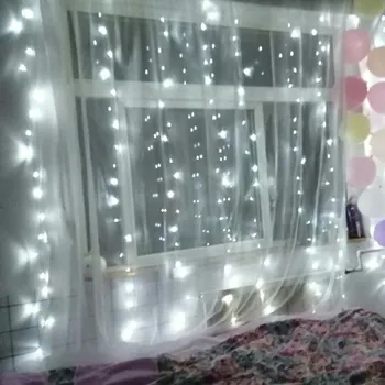 LED páska X-SITE LED světelný závěs CLD-004 3x3m bílý