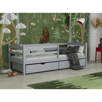 Dětská postel Dětská postel s úložným prostorem Elegant Barva dřeva: Šedá, 80x180