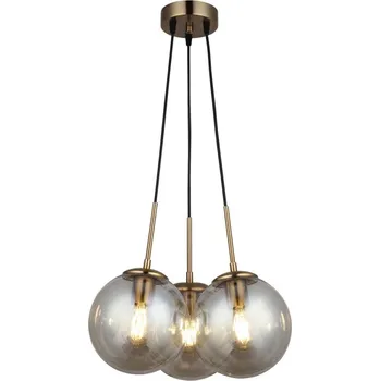 Lustr na lanku POLINO 3xE27/40W/230V bronzová