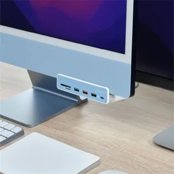 USB hub Adam Elements USB-C Casa 7-in-1 Multi-Function Hub i7 pro iMac 2021 & 2023 - White