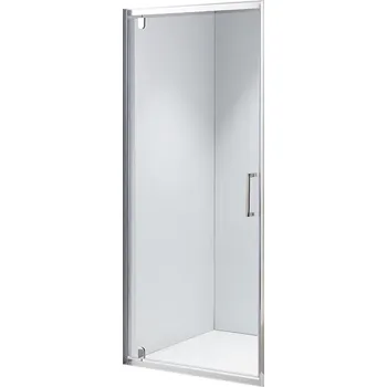 Sprchové dveře BPS-koupelny Sprchové dveře HYD-ZOCR 80 chrom/transparent pro instalaci do niky - bez vaničky