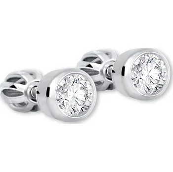 Náušnice Brilio Silver Stříbrné náušnice s čirým krystalem 438 001 01163 04 + 2 měsíce na vrácení zboží