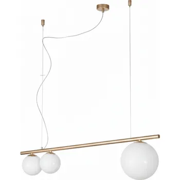 Metal lux 276.144.07 Libra, závěsné svítidlo 3xG9, champagne/bílé sklo, délka 100cm