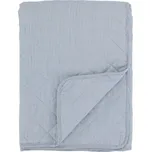 Bílo-modrý pruhovaný bavlněný přehoz Aix Quilt - 130*180 cm