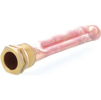 Příslušenství ke kotli DNK Jímka měděná s prolisem 15x16mm - L -100mm 1/2"