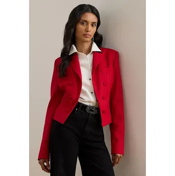Dámské sako Sako s přídavkem vlny Lauren Ralph Lauren 200979974 burgundské 83X, vel. 36