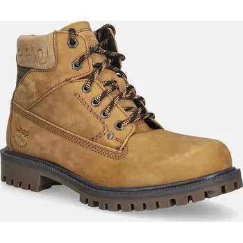 Pánské tenisky Nubukové turistické boty Jeep WILLYS BOLD NBK JM52003A béžová 80X, EUR 41