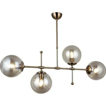 Lustr na tyči POLINO 4xE27/40W/230V bronzová